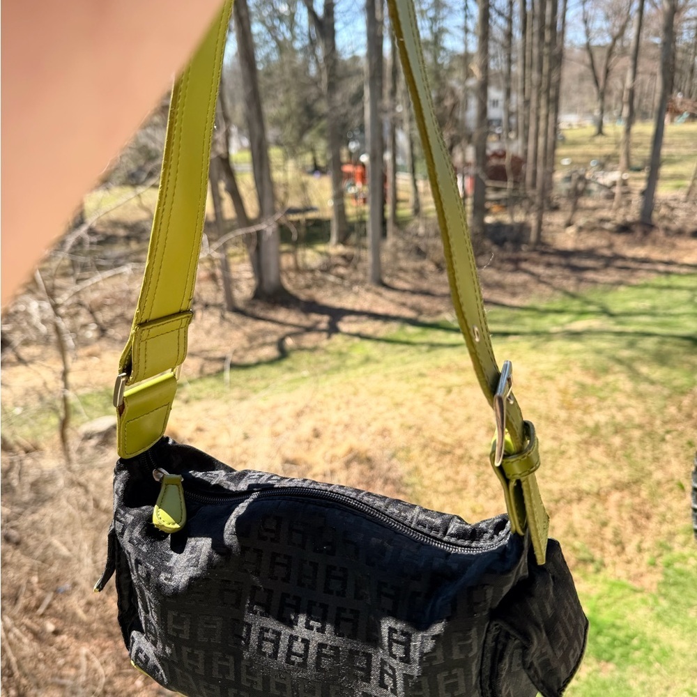 2k Chateau Black Monogram Belt Bag with Olive Strap (Baguette inspo) - Picture 12 of 14